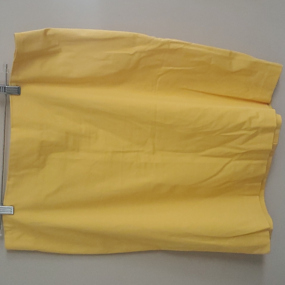 New York & Company Yellow Pencil Skirt